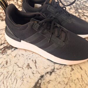 adidas Black gold and White Athletic Mesh Sneakers